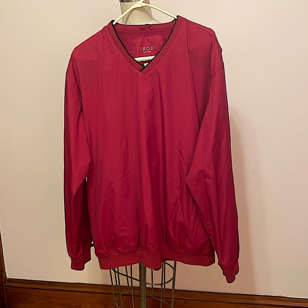 Men’s Golfing Jacket/Shell Dark Red Sz XL IZOD